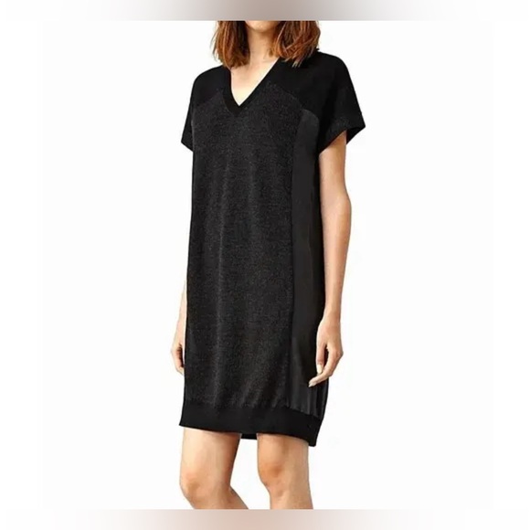 All Saints Calvo Short Sleeve Dress - size 4 - Picture 2 of 7